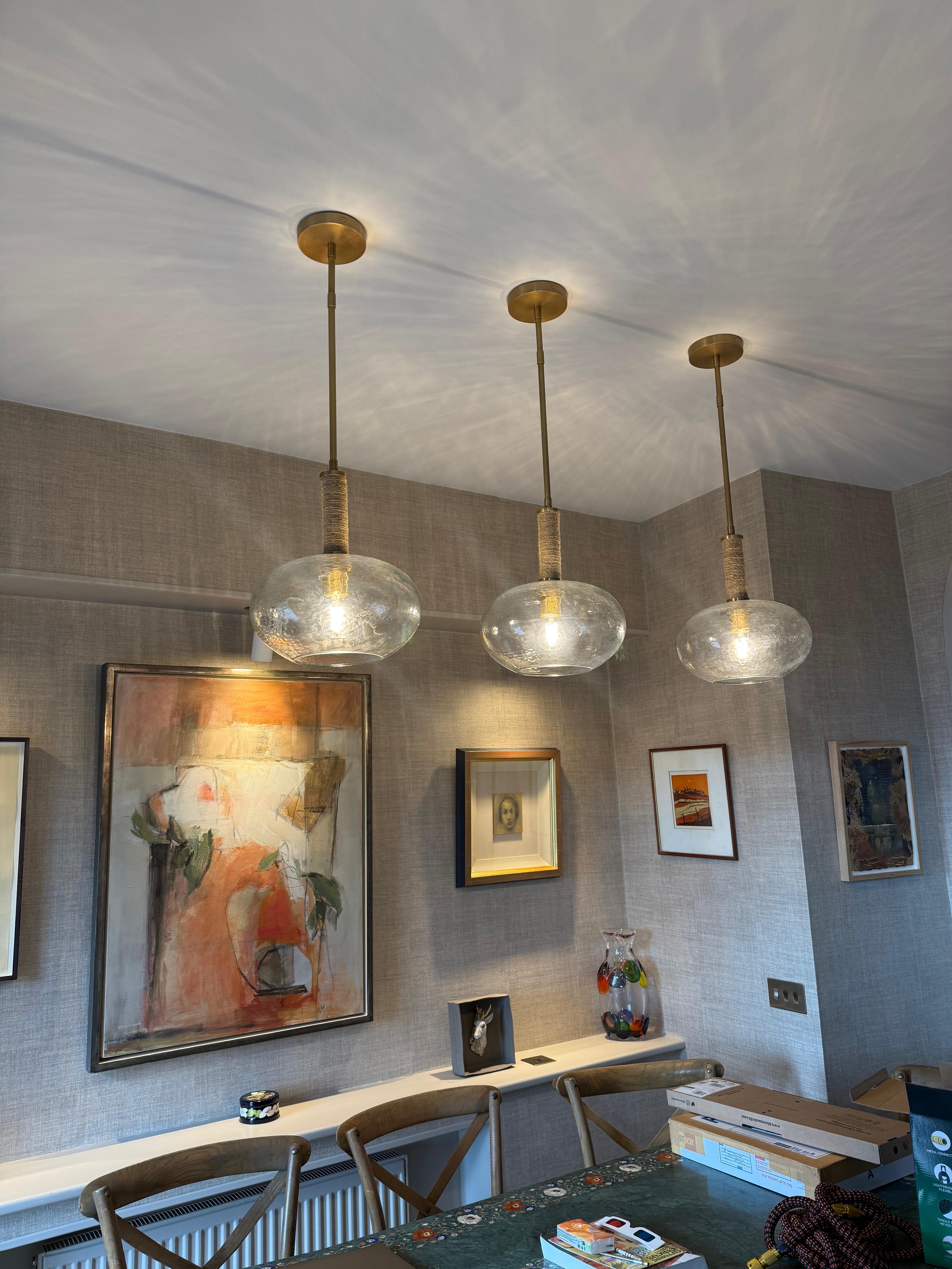 Pendant lights installed in Bristol home